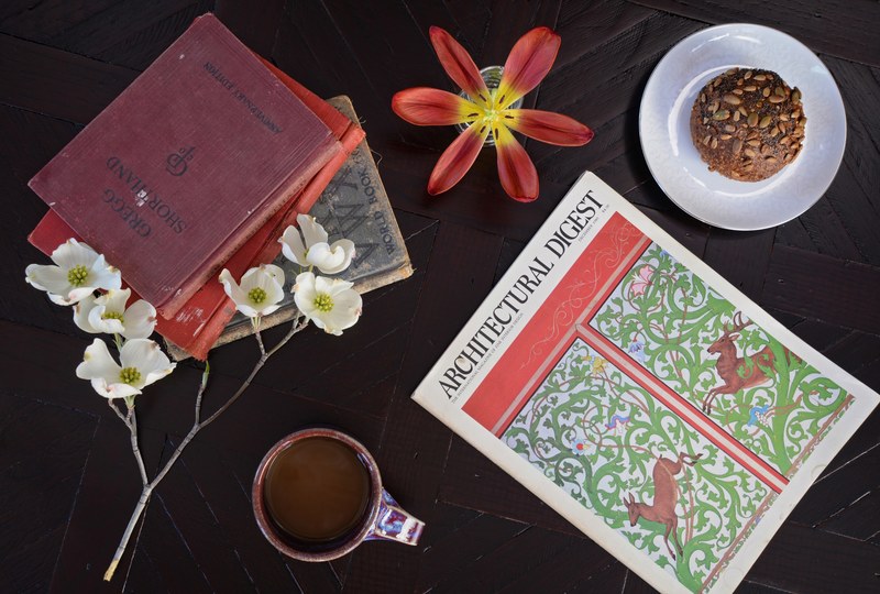 design snack table and still life 4k