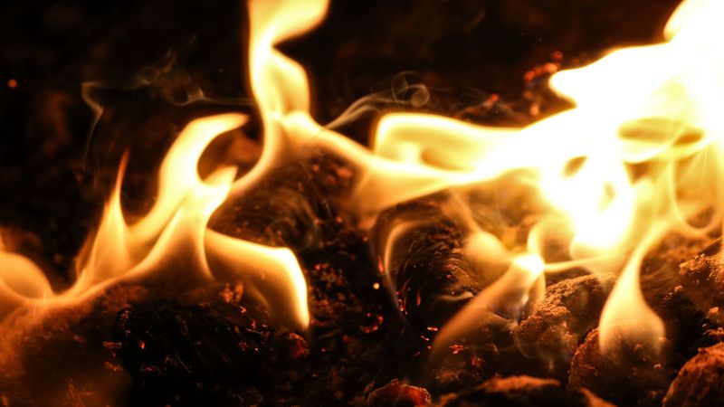 bonfire, flame, fire, 4k