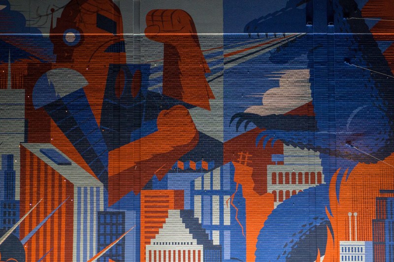 street city godzilla and cinema 4k
