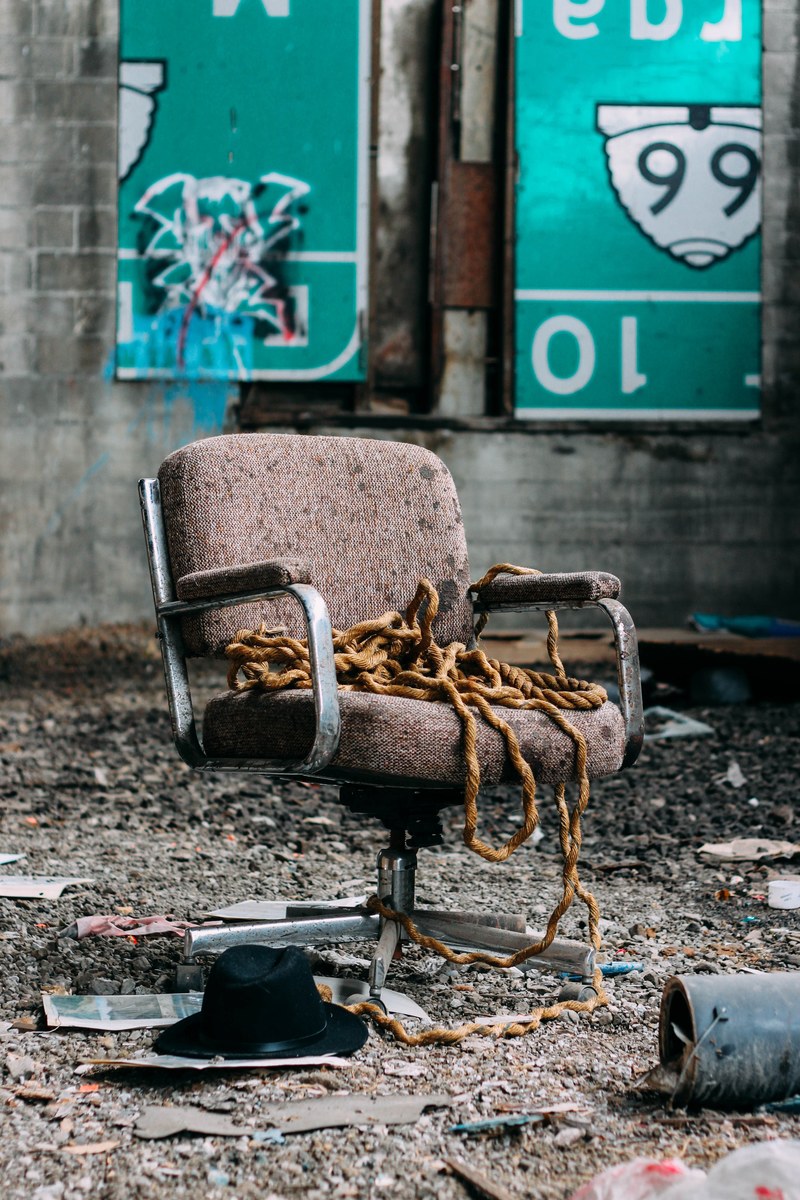 chair rope abandoned and furnishing hd, 4k
