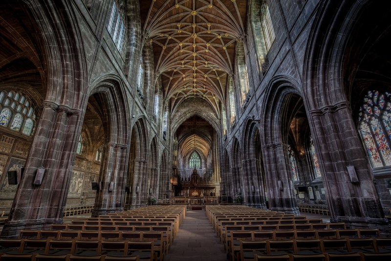 interior of the chester cathedral, _cathedral interior 4k