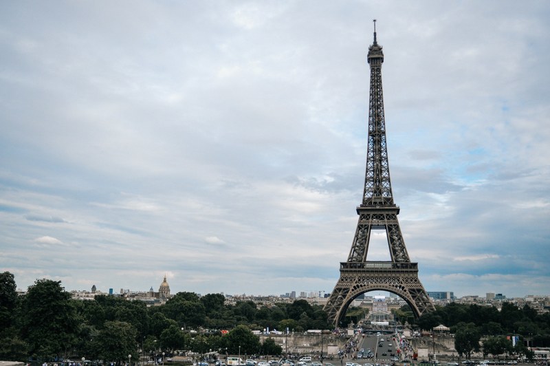 landmark eiffel tower monument and structure 4k