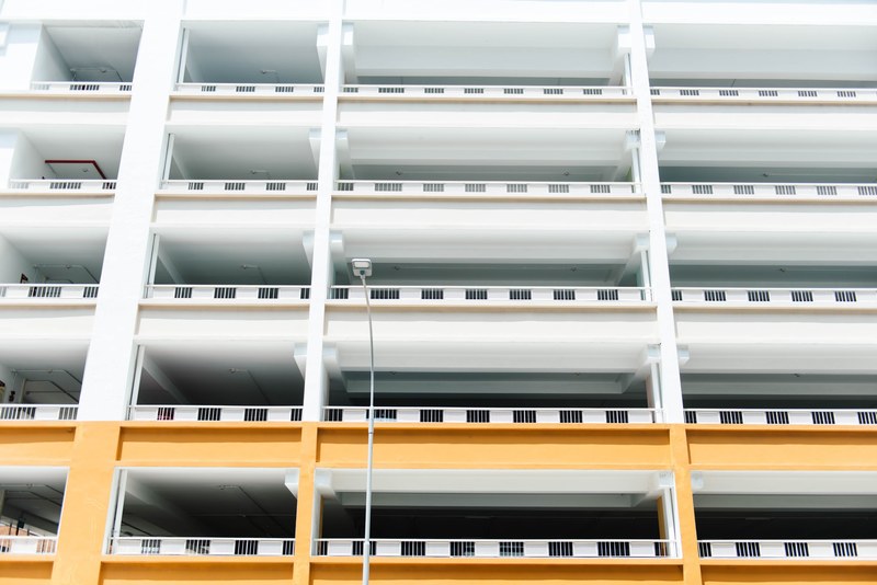 building architecture light and street light 4k