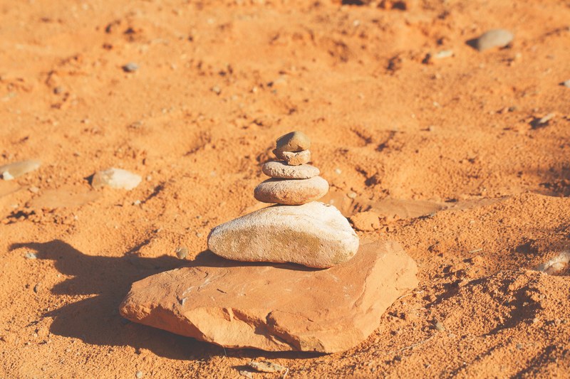 rock pile sand dirt and stone 4k