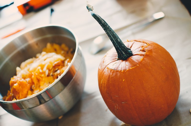 orange white tabletop and holiday 4k