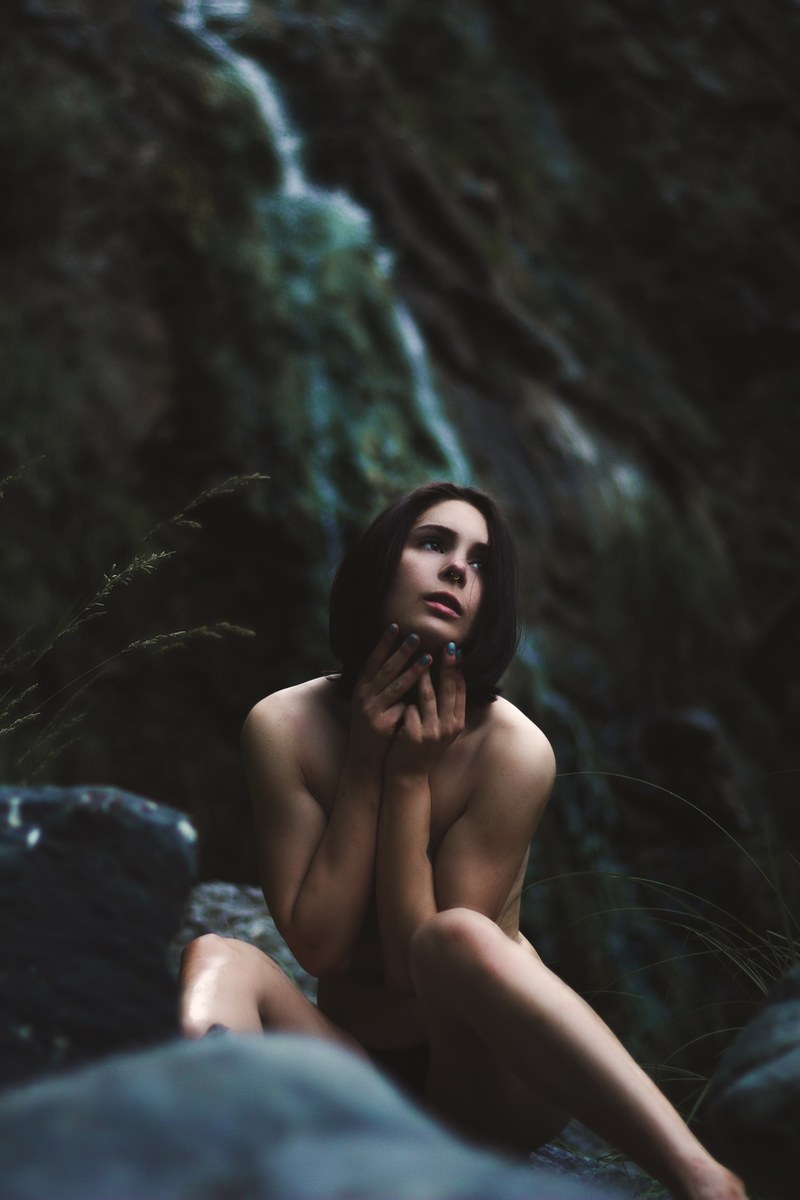 woman caucasian brunette and sitting hd, 4k