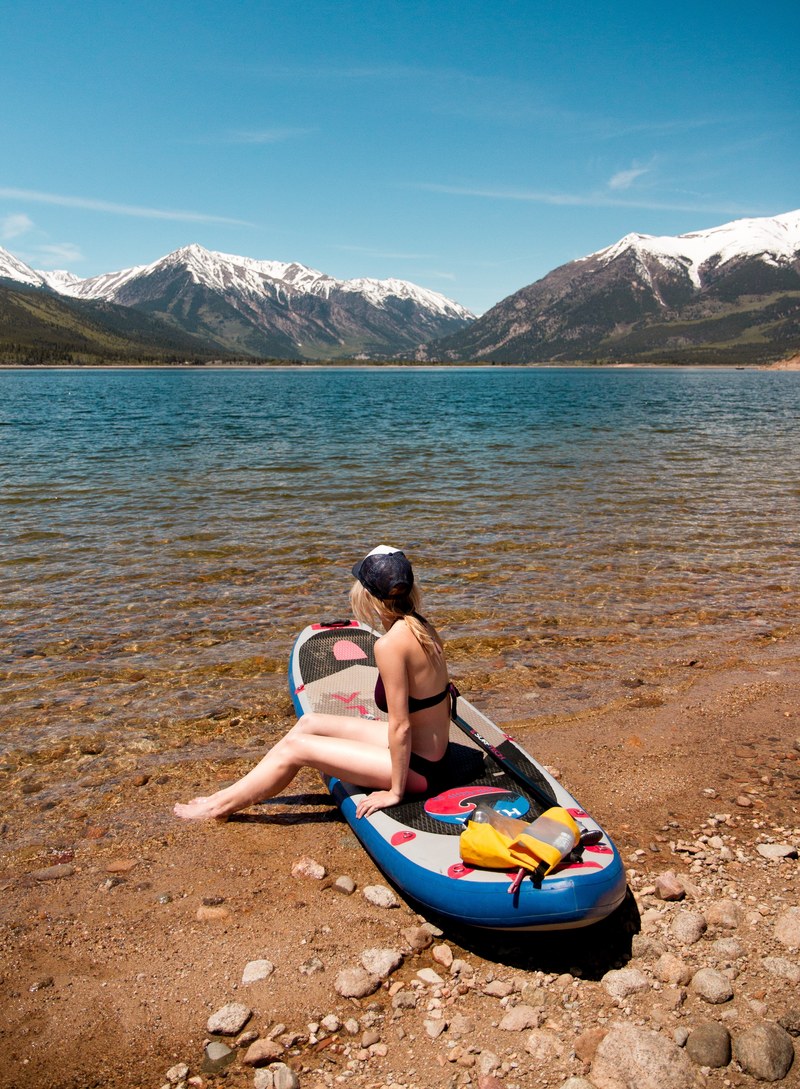 colorado summer lake and mountain hd, 4k