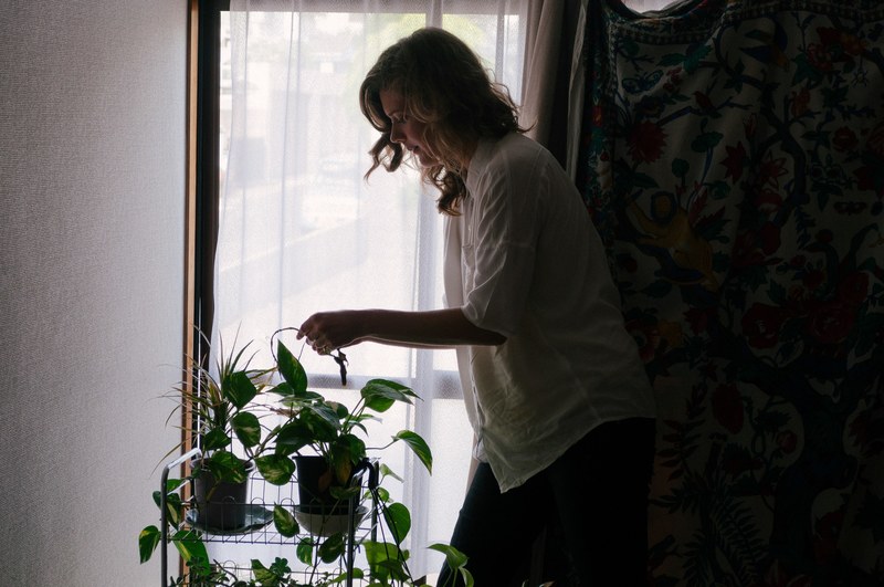 person beautiful light and youth 4k
