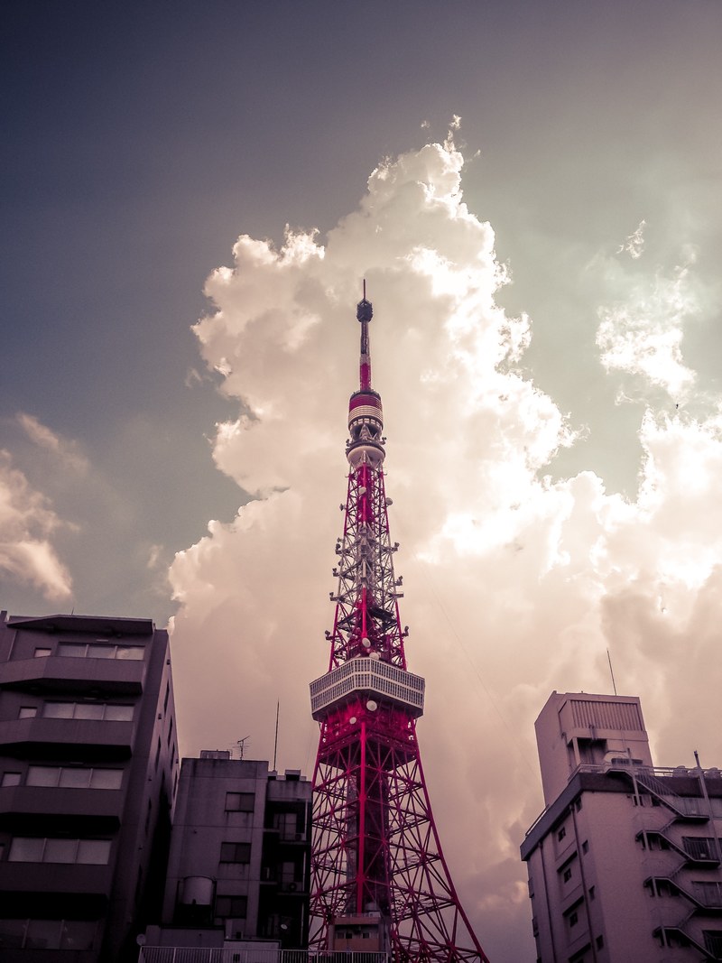 tower cloud building and structure hd, 4k