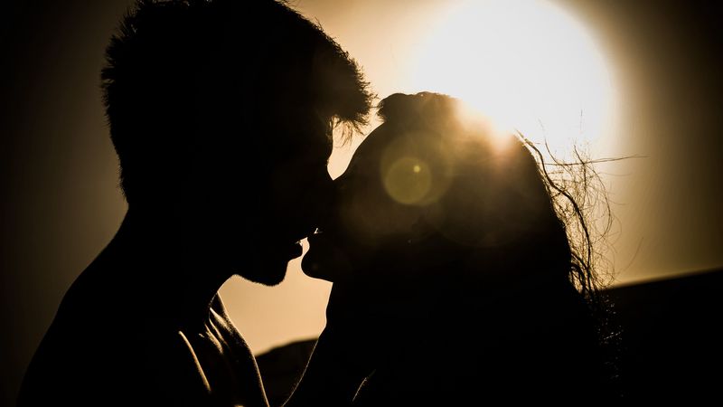 kiss, love, romance, tenderness, 4k