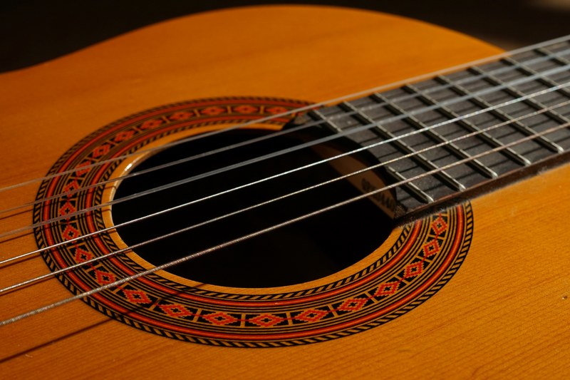 lighted guitar 4k