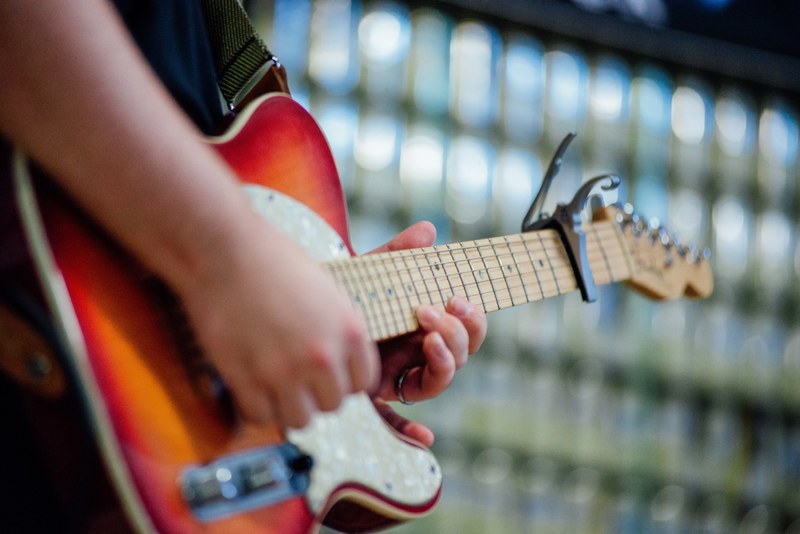 musical instrument band guitarist and guitar 4k