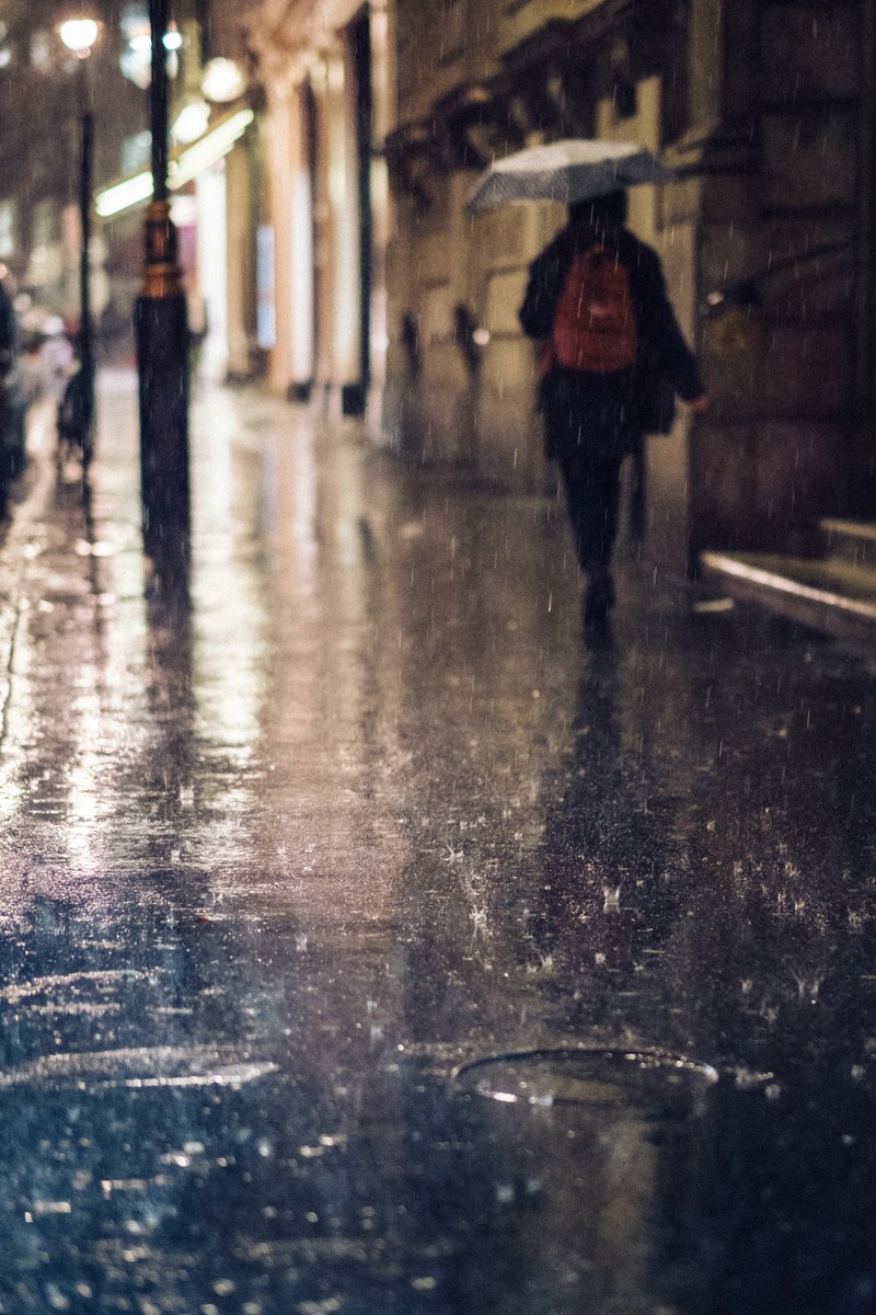 rain water wet and street hd, 4k