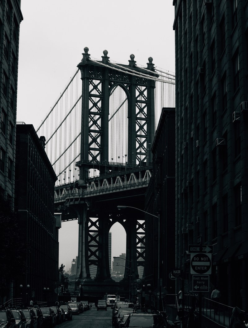 black and white nyc brooklyn and dumbo hd, 4k