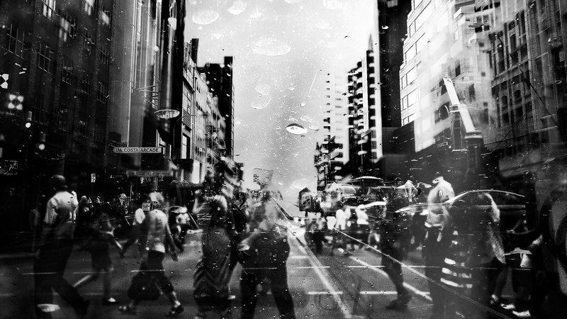 bnw black and white multiple exposure and moody 4k