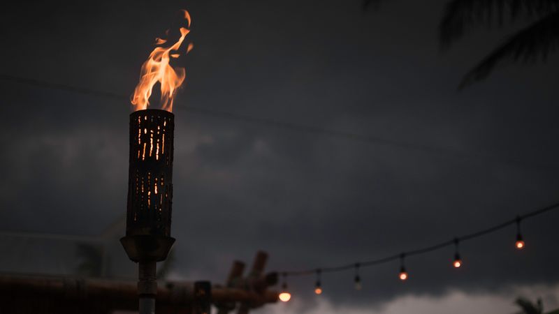 torch, fire, flame, 4k