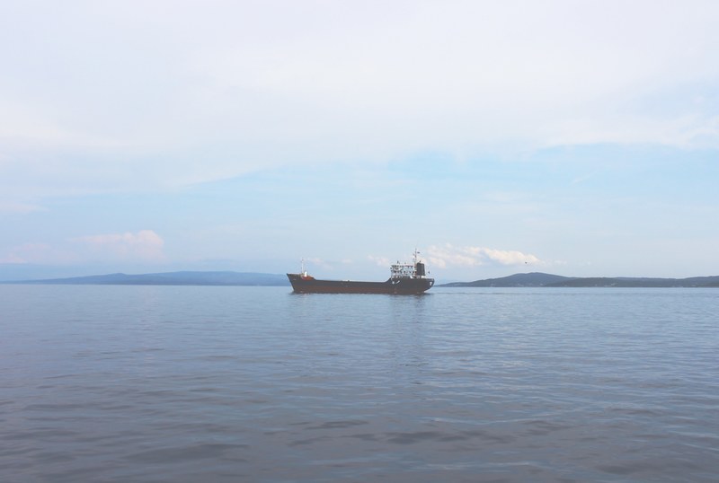sea ocean seascape and tanker 4k