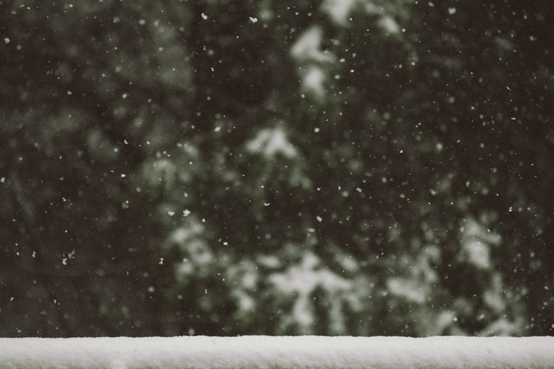 snow snowfall snowflake and winter 4k