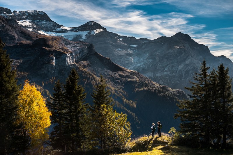 panoramic outddoor view of an adventurous and enormous mountain dowsed in nature, landscape view of mountain 4k