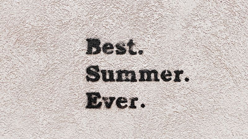 inscription, text, inspiration, summer, words, letters, 4k