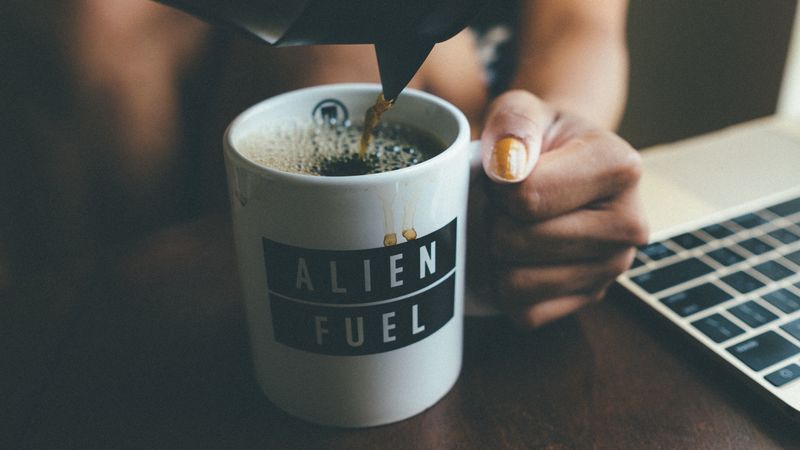 cup, coffee, inscription, 4k