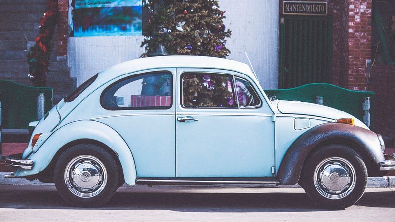 car, retro, side view, 4k