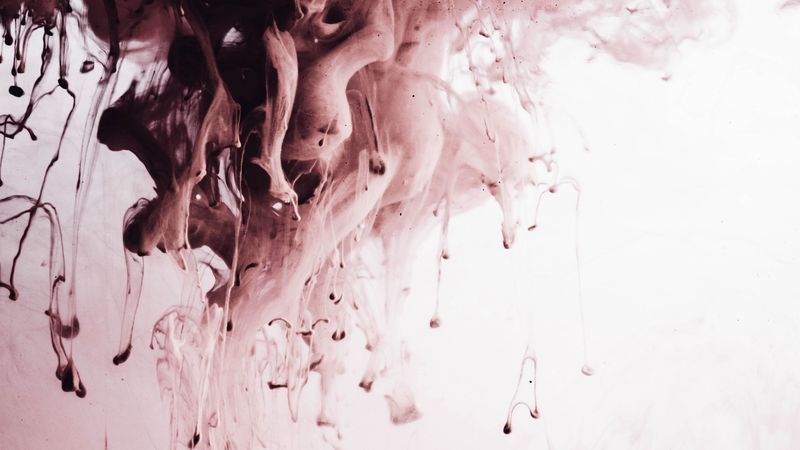 paint, drops, streams, 4k