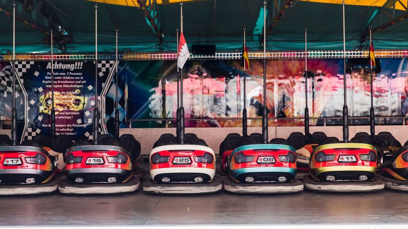 autodrome, attraction, playground, 4k