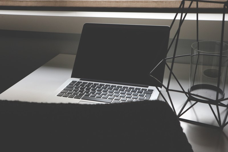 vintage mockup keyboard and mac 4k