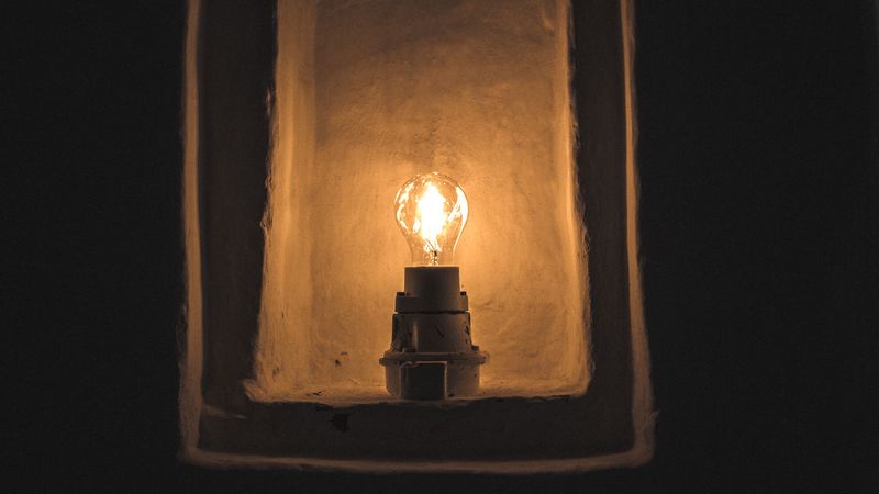 lamp, lighter, lighting, wall, 4k
