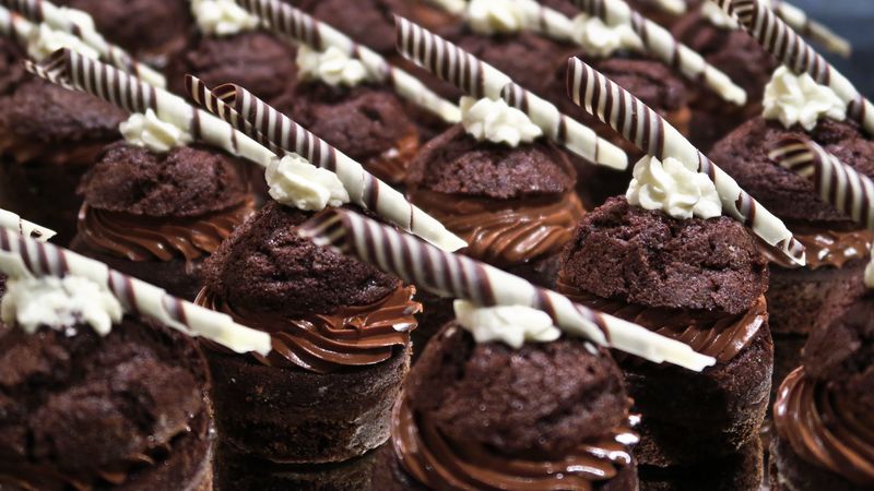 muffins, cake, pastry, dessert, 4k