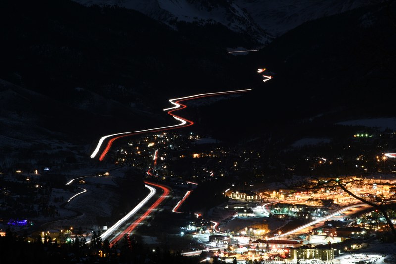 mountain line exciting and city 4k