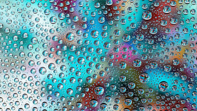 drops, spray, reflection, water, 4k