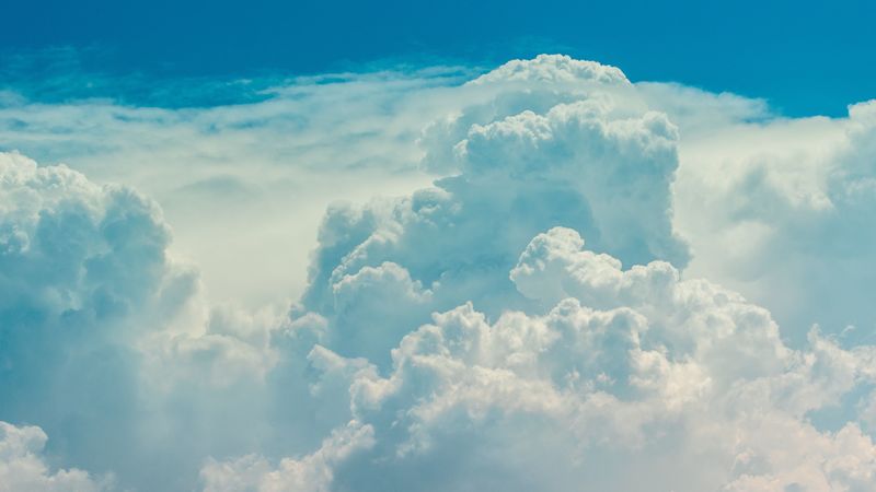 clouds, porous, sky, 4k