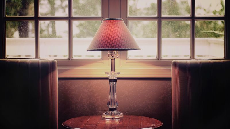 torchere, torch lamp, table, 4k