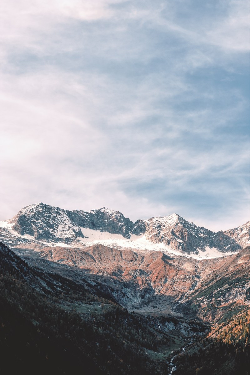 mountain snow cliff and rock hd, 4k