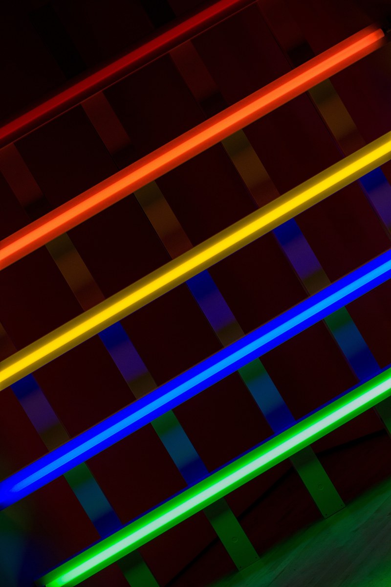 lighting art neon tube and neon light hd, 4k