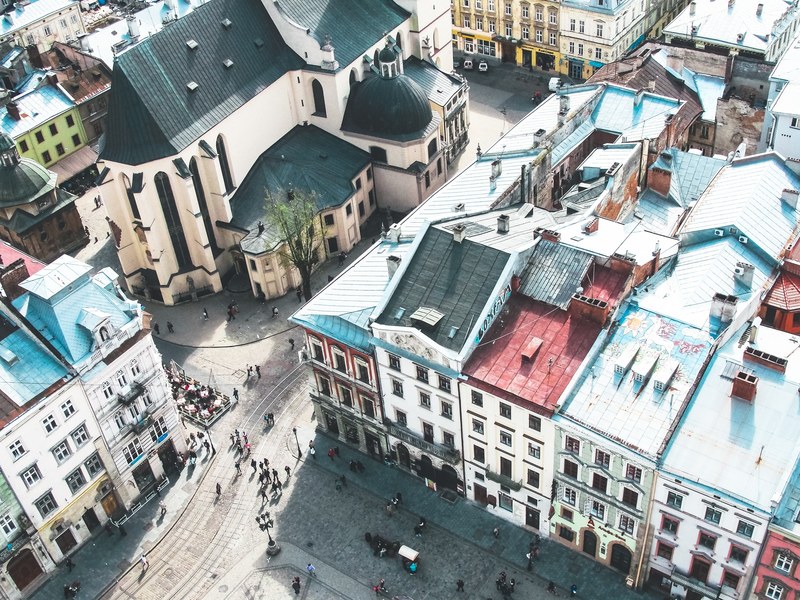 church street town and center 4k
