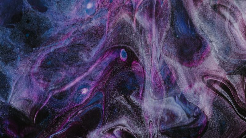 abstraction, stains, sparkles, paint, 4k