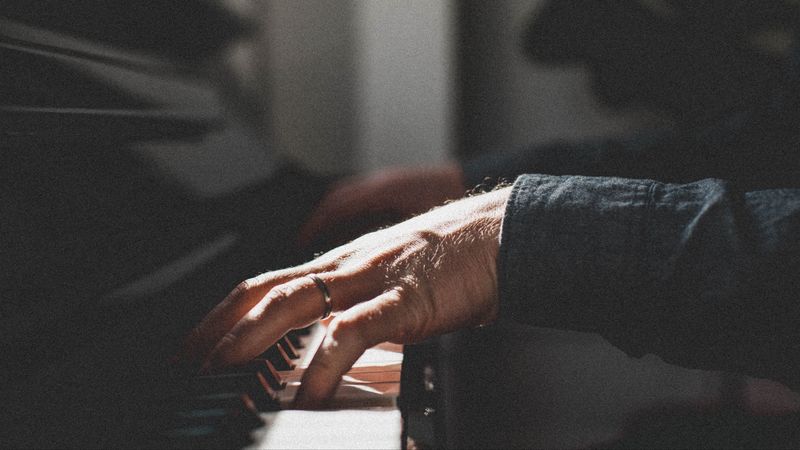 piano, hands, ring, music, 4k