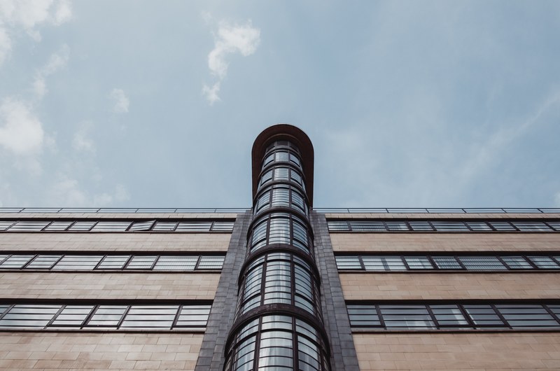 window cloud building and elevated 4k