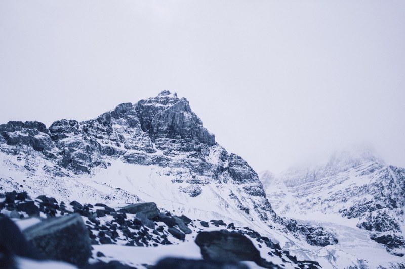 rugged winter landscape and adventure 4k
