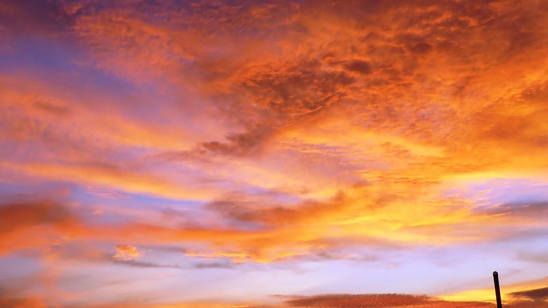sky, sunset, clouds, 4k