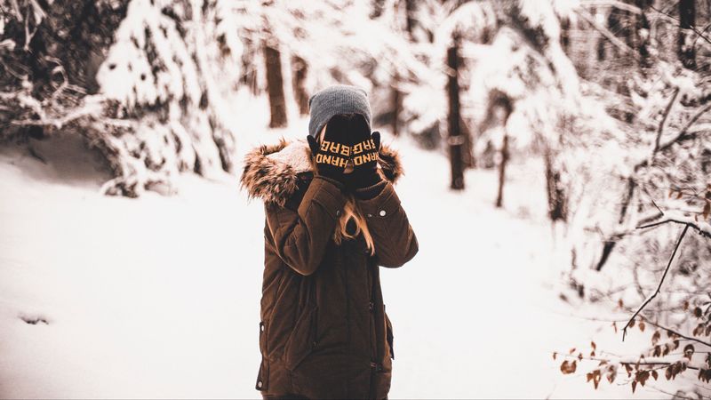man, winter, mittens, 4k