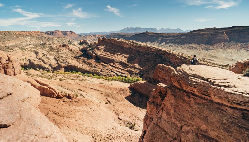rock red rock canyon sandstone and mountain range 4k