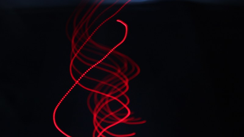 lights spiral red and dark 4k
