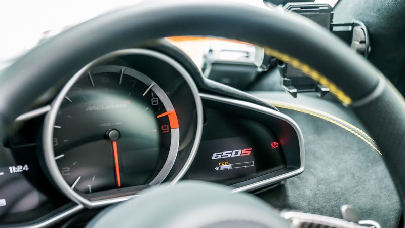 speedometer, steering wheel, car, 4k