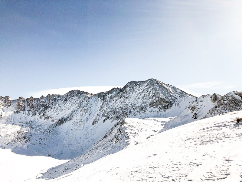mountain mountain range snow and peak 4k
