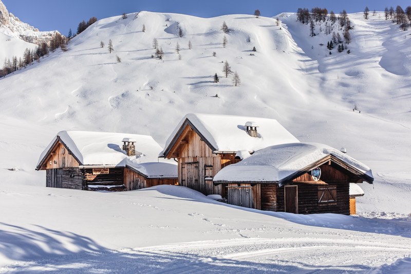 chalet building cabin and wooden 4k