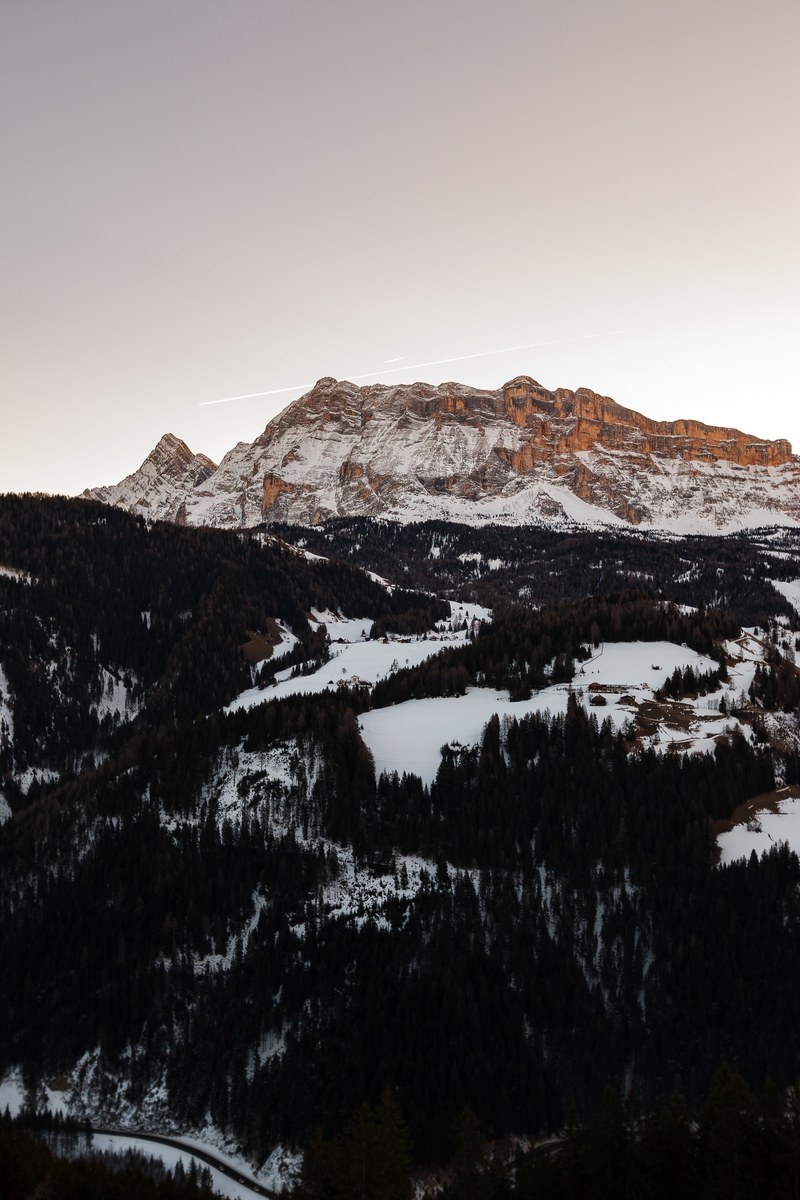 mountain rock cliff and snow hd, 4k